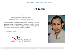 Tablet Screenshot of eriklundin.org